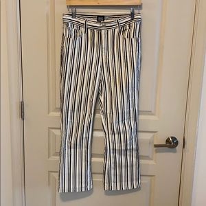 Urban Outfitters Striped Cropped wide legs size 28